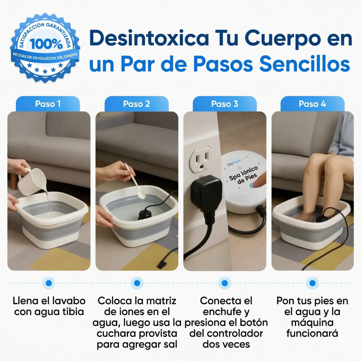 Máquina de desintoxicación iónica para pies