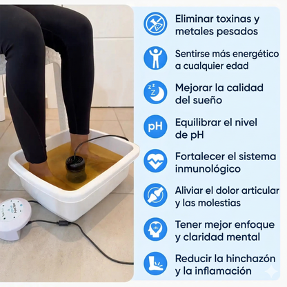 Máquina de desintoxicación iónica para pies